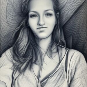 Monochrome Portrait Art Print